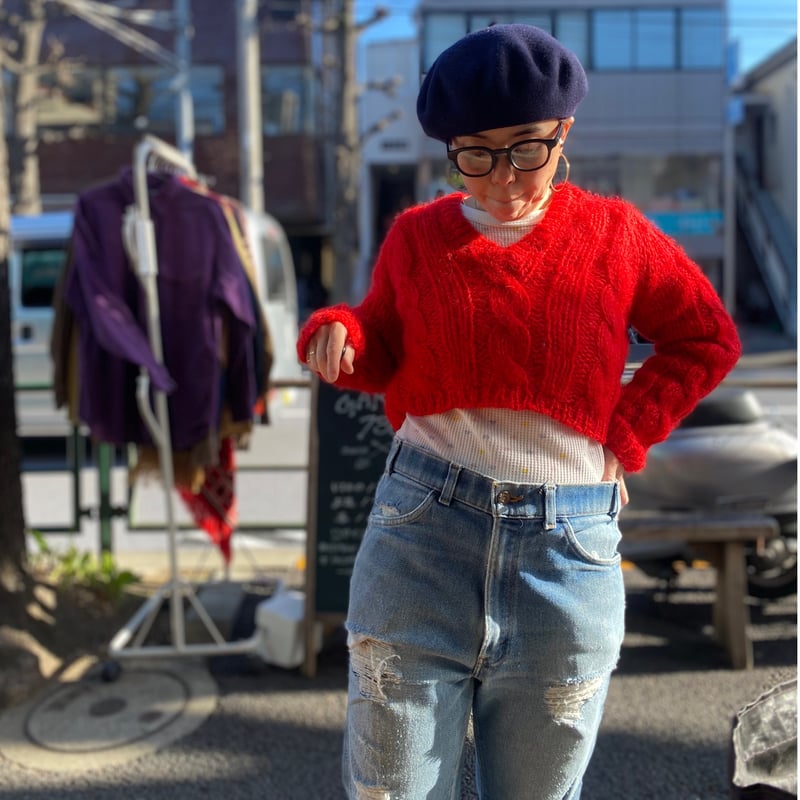 USED] vintage ITALY ショート丈 ニット | garden730