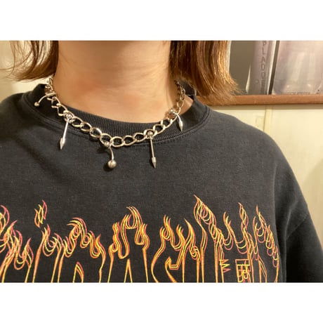 [ kozukix] NEW PIERCE METAL NECKLACE
