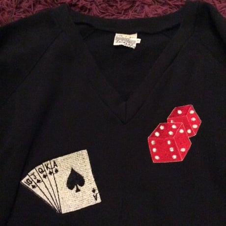 [USED] LASVEGAS 刺繍 V SWEAT
