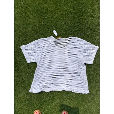 [USED]  COTTON メッシュ S/S Tee / WHT