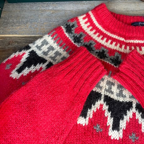 [USED] "WOOL RICH" ノルディック柄KNIT