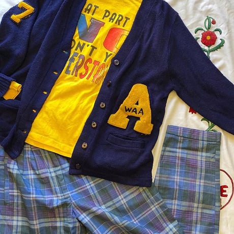 [USED] vintage ロンTee  YELLOW