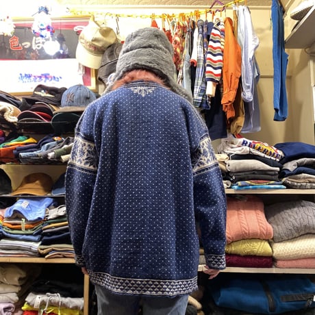 [USED] ハーフZIP ノルディックKNIT❄️