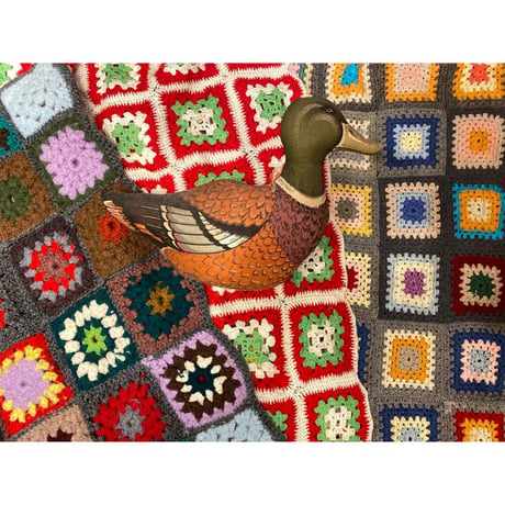 [USED]  Vintage 鍵編みニット マットサイズ