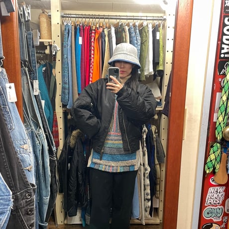 [USED]  ダメージ BLACK MA-1