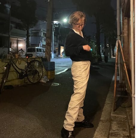 [USED] ITALY Levis 505 コーデュロイ IVORY