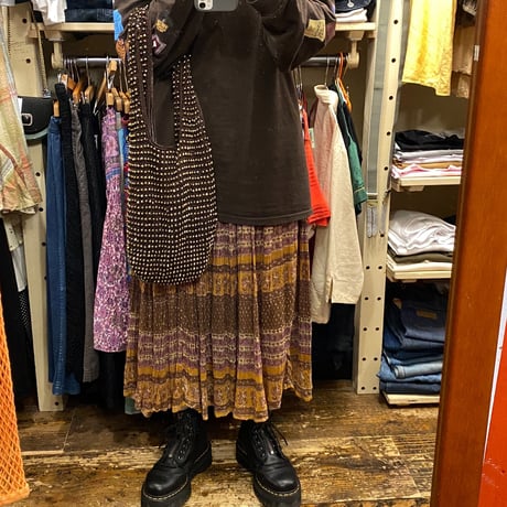 [USED] インド綿ロングスカート