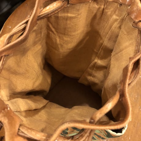 [USED] レザー巾着BAG