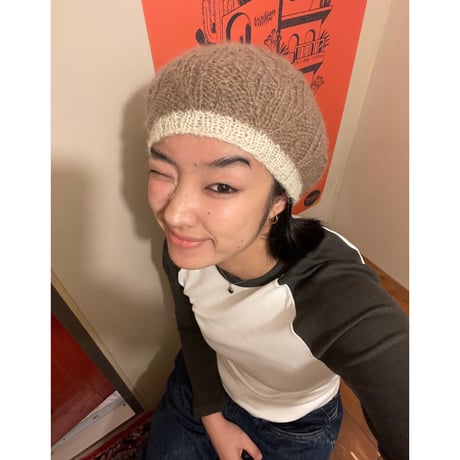 [USED] ニットベレー帽🤎