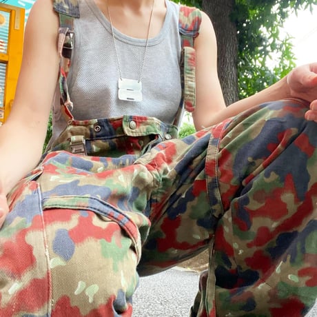 [USED] スイス軍 CAMO柄オーバーオール