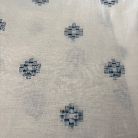 [USED] こぎん刺し？刺繍 オープンカラーシャツ
