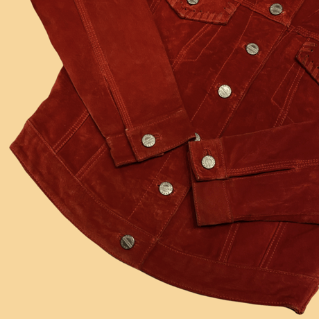 [USED] vintage!! REAL SUEDE JACKET