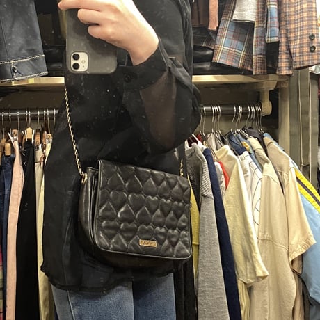 [USED] MOSCHINO レザーチェーンバッグ
