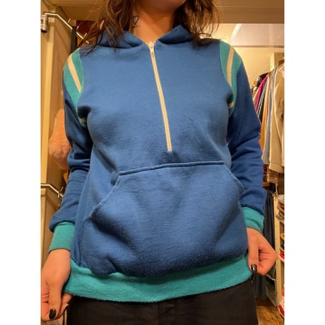 [USED] VINTAGE "Sears" HALF ZIP PARKA🟦