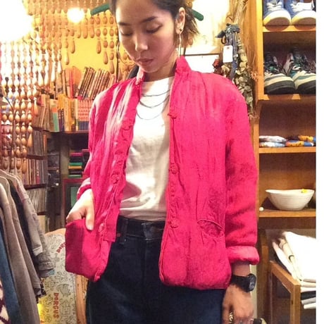 [USED] vintage 綿入りCHINA JKT