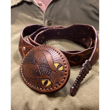 [USED]  LEATHER ガラガラヘビ ベルト
