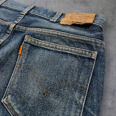 [USED] Euro Levi's CUTOFF DENIM SHORTS orange tab🍊