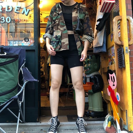 [USED] メッシュのタイトTOPS