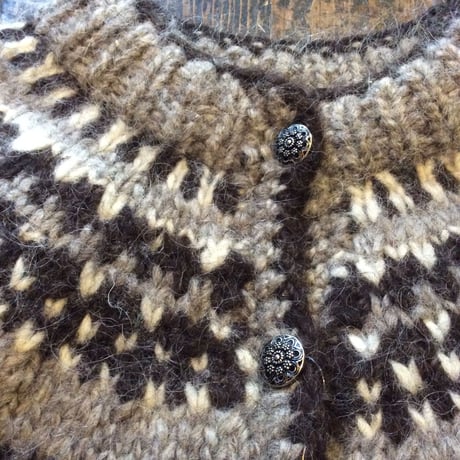 [USED] Wool ノルディック柄 カーディガン