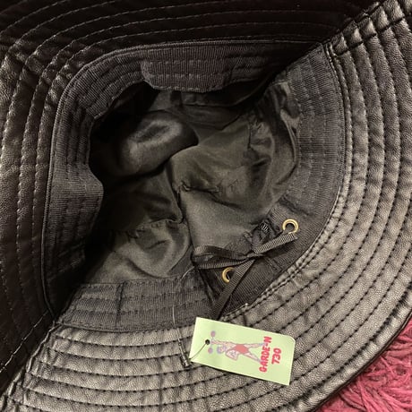 [SELECT] FAKE LEATHER BUCKET HAT！