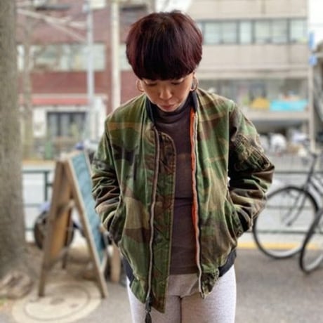 [USED] vintage CAMO柄  MA-1