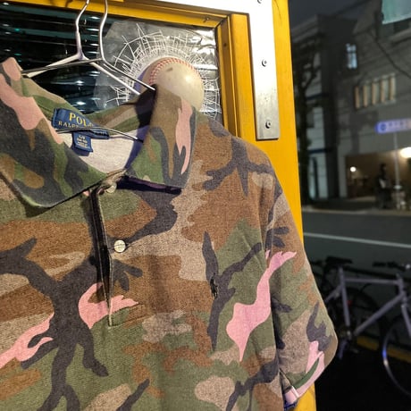 [USED] POLO Ralph Lauren camo ポロtee