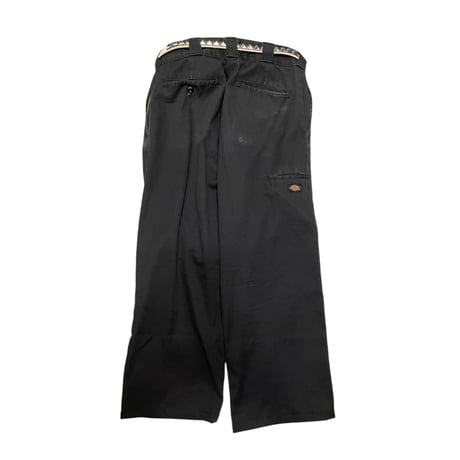 [USED] 極太 Dickies ダブルニー PANTS NAVY (W32)