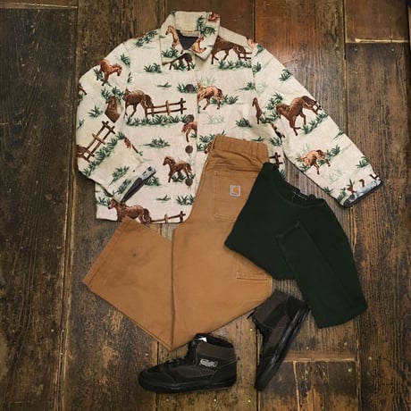 [USED] Horse pattern ゴブラン織りJKT