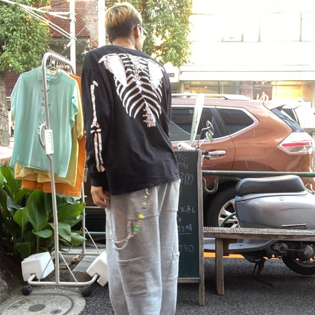 [USED]  GOOD PRINT skeleton BONE Tee