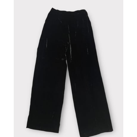 [USED] madein ITALY 🇮🇹 BLACK🖤 ベロア ワイドパンツ