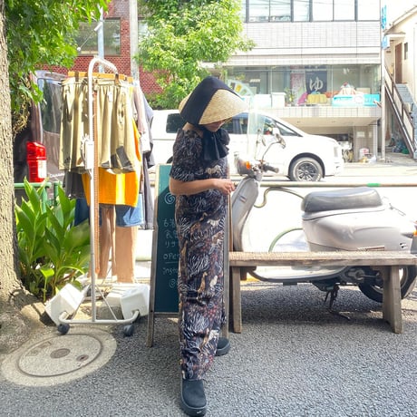 [USED] サファリ柄ロングワンピース 🦒