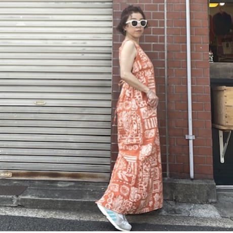 [USED] ノースリーブ　ロングワンピース🧡