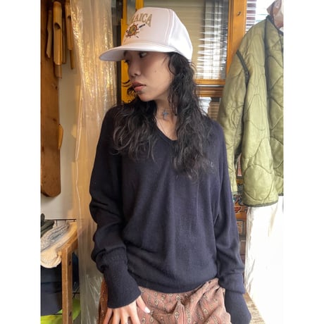 [USED] OLD "Dior" ネイビーニット