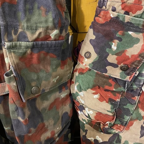 [USED] スイス軍 CAMO柄オーバーオール