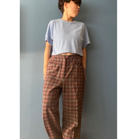 [USED] ITALY SUMMER チェック パンツ
