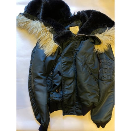 [USED]  OLD N-2B JKT made in USA.  NAVY