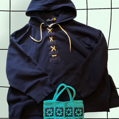 [USED]POLO レースアップBIG パーカー