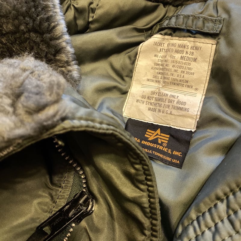 USED] OLD N-2B JKT made in USA. OLIVE | garde