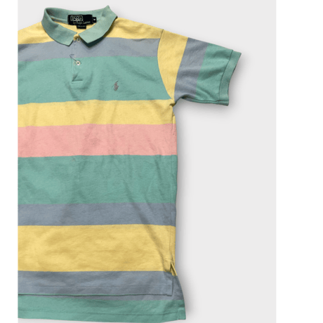 [USED] Polo Ralph Lauren マルチボーダーポロ♡
