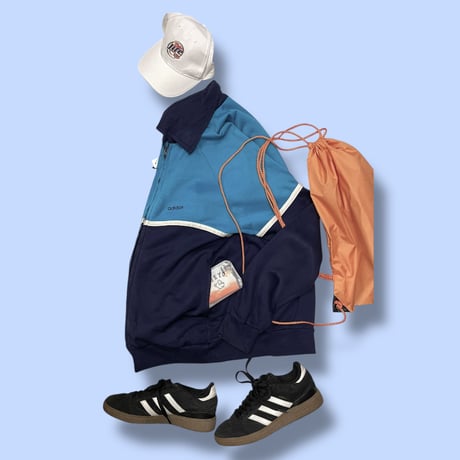 [USED]vintage 70's adidas ラグラン zip jkt