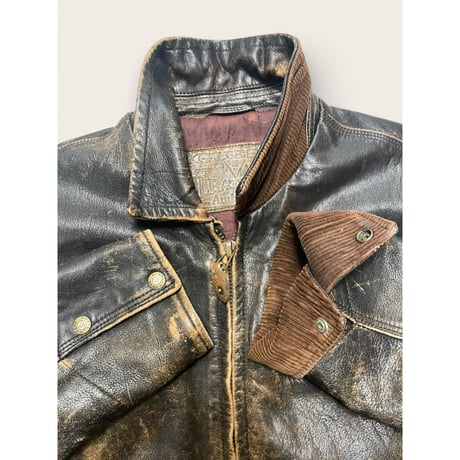 [USED] OLD "GUESS" Leather JKT