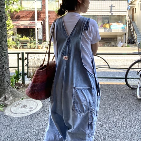 [USED] 大きめちょいボロ♡デニムオーバーオール