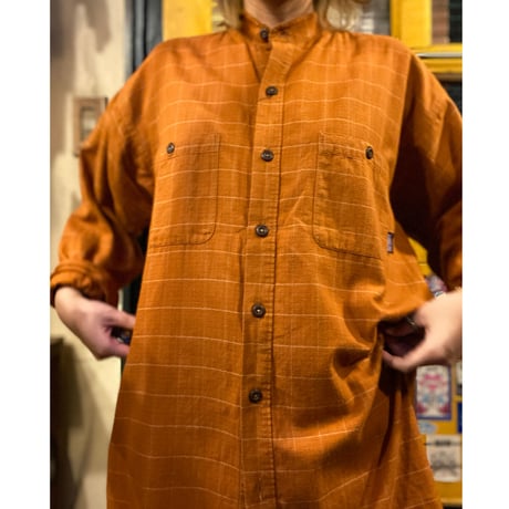 [USED] patagonia スタンドカラー　チェックシャツ