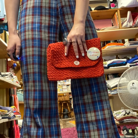 [USED] ストロー編みクラッチBAG