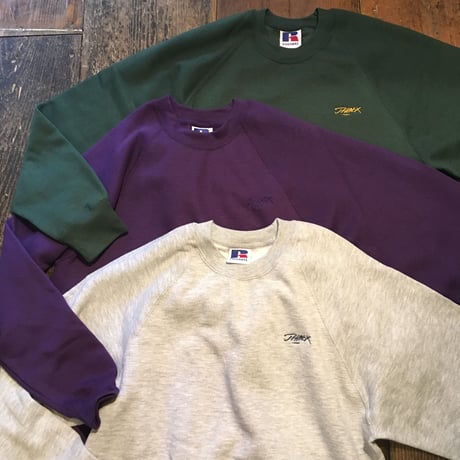 [JHAKS] Embroidery CREW NECK SWEAT