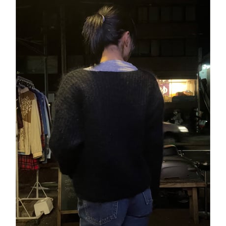 [USED] CHAUS BLACK モヘアニット🖤