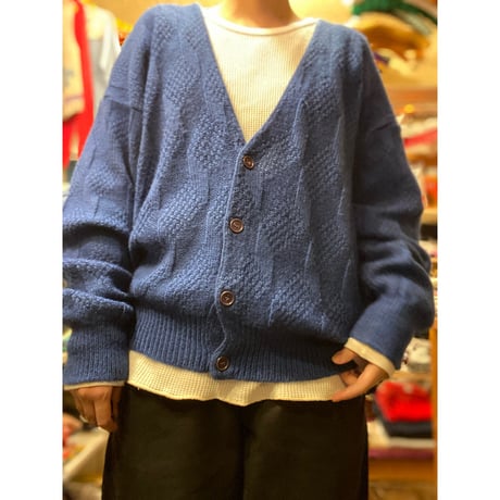 [USED] アルパカ混　ゆるっとアクリルニットカーディガン