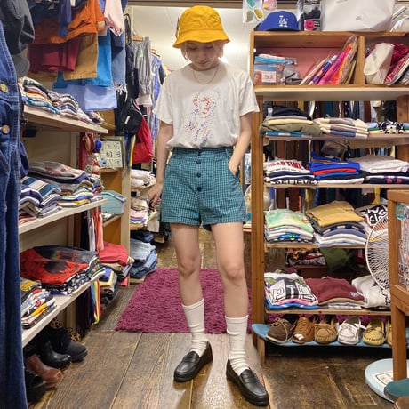 [USED] GREEN CHECK SHORTS🩲