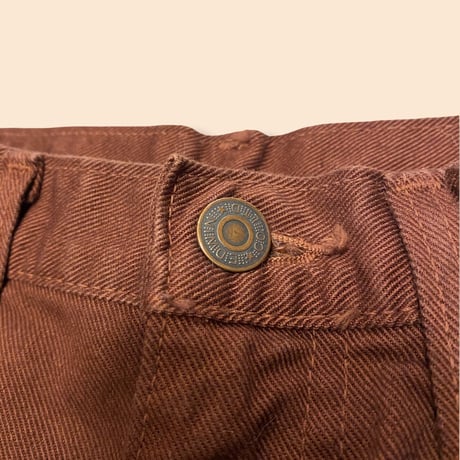 [USED] "EDWIN" BROWN STRETCH DENIM！
