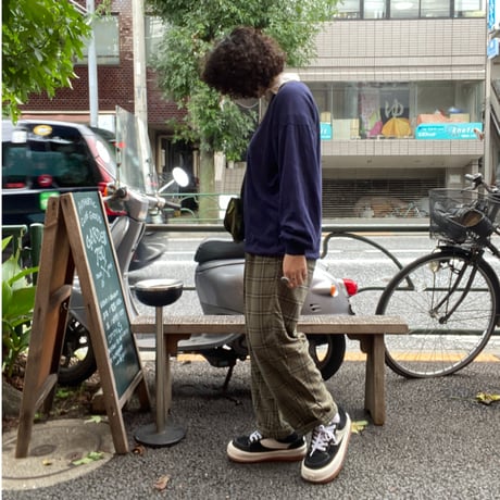 [USED] KHAKI チェック PANTS